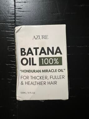 Azure 100% Pure Batana Oil 4oz Honduran Miracle Hair Growth Scalp Treatment NWT